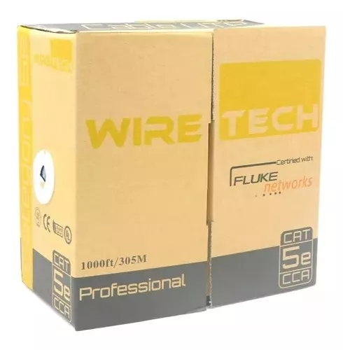 CAJA DE CABLE UTP CAT.5E ALEACION
PARA EXTERIOR COLOR NEGRO